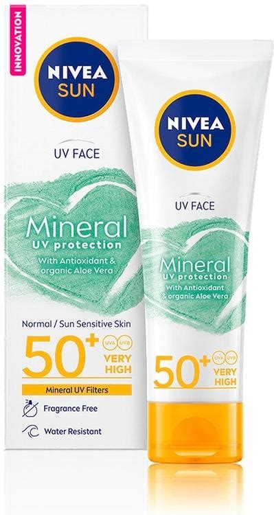 NIVEA SUN 50ml UV Face Mineral Sunscreen SK50.